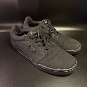 Oakley Shoes Mens Size 12 Black Low Top‎ Canvas Skate Casual Sneakers Lace Up